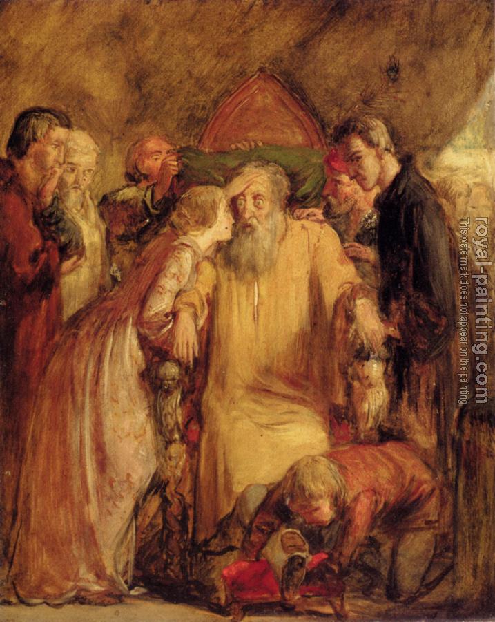 Sir John Everett Millais : Lear And Cordelia
